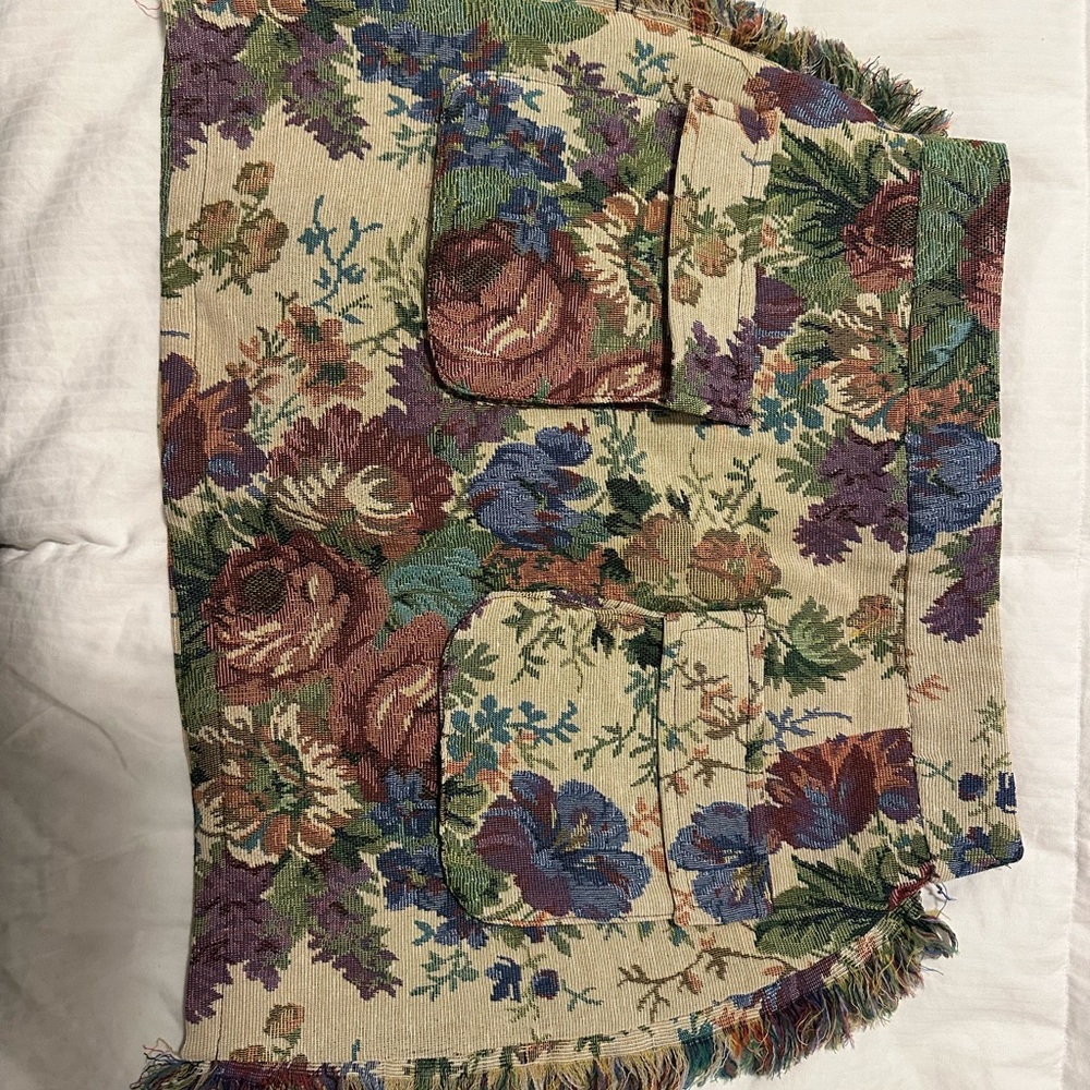 Floral Tapestry Mini Skirt